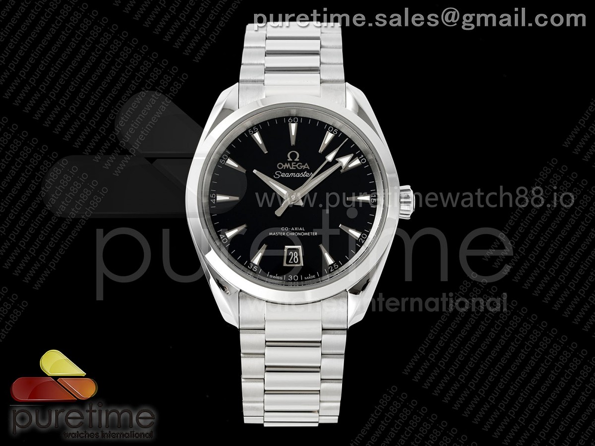 (NEW) VSF 오메가 씨마스터 아쿠아테라 150M 38미리 블랙다이얼 스틸브레이슬릿 Aqua Terra 150M 38mm VSF 1:1 Best Edition Black Dial on SS Bracelet VS8800 Super Clone