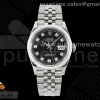 (NEW) VSF 롤렉스 데이저스트36 블랙텐포인트다이얼 쥬빌레브레이슬릿 데젓36 DateJust 36 SS 116234 VSF 1:1 Best Edition 904L Steel Black Diamonds Dial on Jubilee Bracelet VS3235