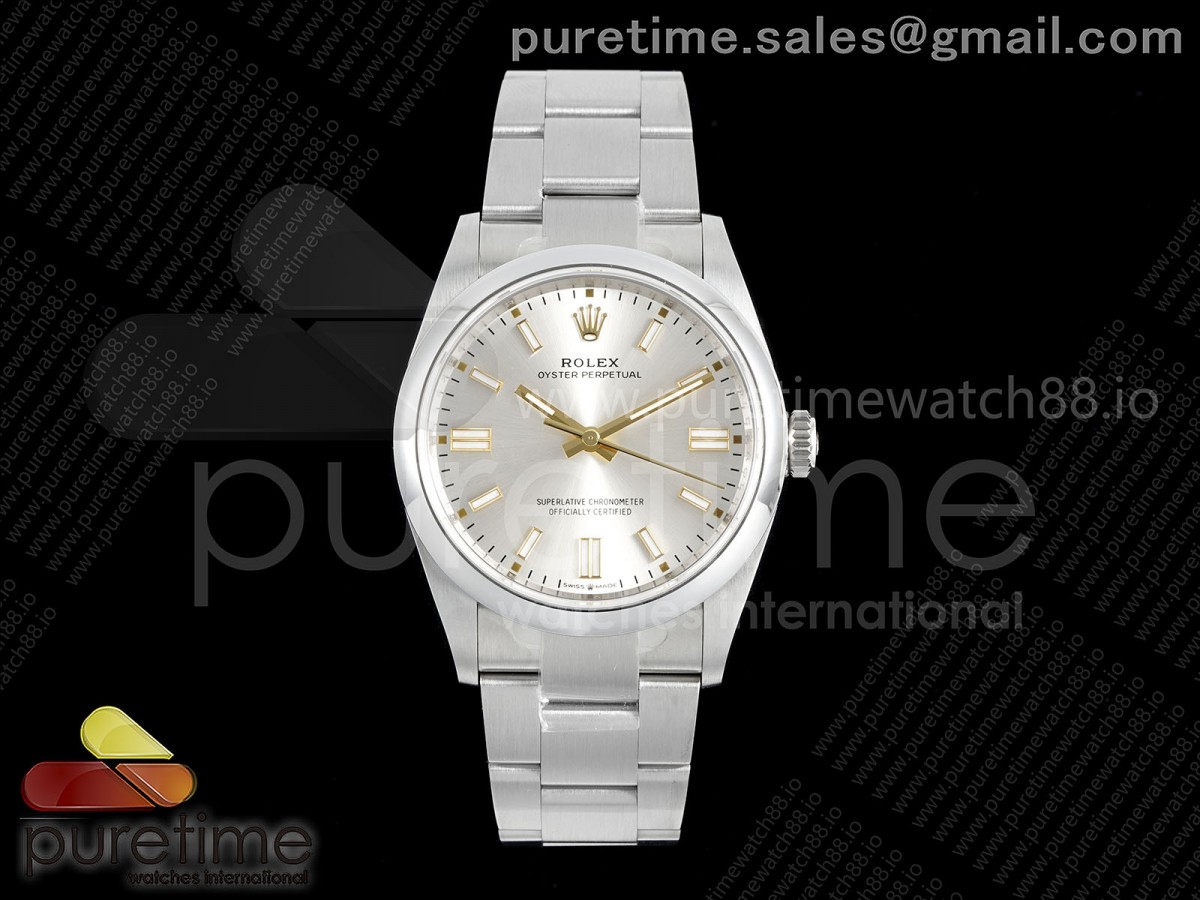 (NEW) VSF V2 롤렉스 오이스터 퍼페츄얼 36미리 실버다이얼 스틸브레이슬릿 Oyster Perpetual 126000 36mm VSF 1:1 Best Edition 904L Steel Silver Dial VS3230 V2