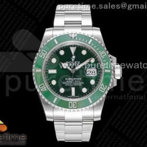ZF 롤렉스 서브마리너 그린다이얼 스틸브레이슬릿 헐크 Submariner 116610 LV Green Ceramic ZF 1:1 Best Edition 904L SS Case and Bracelet VR3135