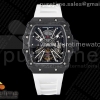 KVF 리차드밀 RM12 리얼투어빌론 스켈레톤다이얼 화이트러버스트랩 RM12 Real Tourbillon KVF Best Edition Skeleton Dial on White Rubber Strap
