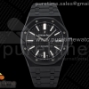 ZF 오데마피게 로얄오크 15400 DLC블랙 블랙다이얼 스틸브레이슬릿 Royal Oak 41mm 15400 DLC ZF 1:1 Best Edition Black Textured Dial on DLC Bracelet A3120 (Free Box)
