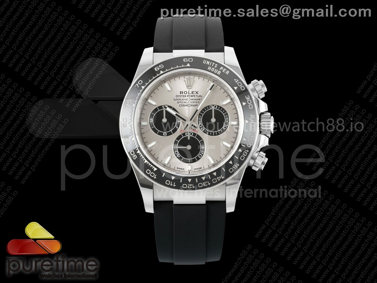 (NEW) VSF 롤렉스 2023데이토나 그레이/블랙다이얼 블랙러버스트랩 Daytona 126519 VSF 1:1 Best Edition Gray/Black Dial on Oysterflex Strap DD4801