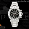 VSF 롤렉스 데이토나 스틸베젤 블랙다이얼 스틸브레이슬릿 Daytona 116520 VSF 1:1 Best Edition 904L Steel Black Dial on SS Bracelet VS4130