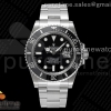 NOOBF 롤렉스 신형 서브마리너 블랙다이얼 스틸브레이슬릿 Submariner 126610 LN Black Ceramic Noob 1:1 Best Edition 904L SS Case and Bracelet A2824
