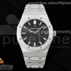 ZF V3 오데마피게 로얄오크 15500 블랙다이얼 스틸브레이슬릿 Royal Oak 41mm 15500 SS ZF 1:1 Best Edition Black Textured Dial on SS Bracelet A4302 Super Clone V3