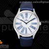 OXF 오메가 드빌 트레소르 다이아베젤 화이트다이얼 블루페브릭스트랩 Ladies' De Ville Trésor Diamond Blue Fabric Watch OXF 1:1 Best Edition Swiss Quartz