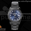 VRF 롤렉스 데이저스트41 올블랙 PVD 블루다이얼 10포인트 스틸브레이슬릿 DateJust 41 All Black PVD VRF Best Edition Blue Dial Diamonds Markers on PVD Oyster Bracelet A3235