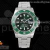 VRF V3 롤렉스 서브마리너 그린다이얼 스틸브레이슬릿 헐크 Submariner 116610 LV Green Ceramic VRF 904L 1:1 Best Edition on SS Bracelet VR3135 V3 (CF Bezel)