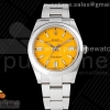 EWF 롤렉스 오이스터 퍼페츄얼 옐로우다이얼 스틸브레이슬릿 Oyster Perpetual 41mm 124300 EWF Best Edition Yellow Dial on SS Bracelet A3230