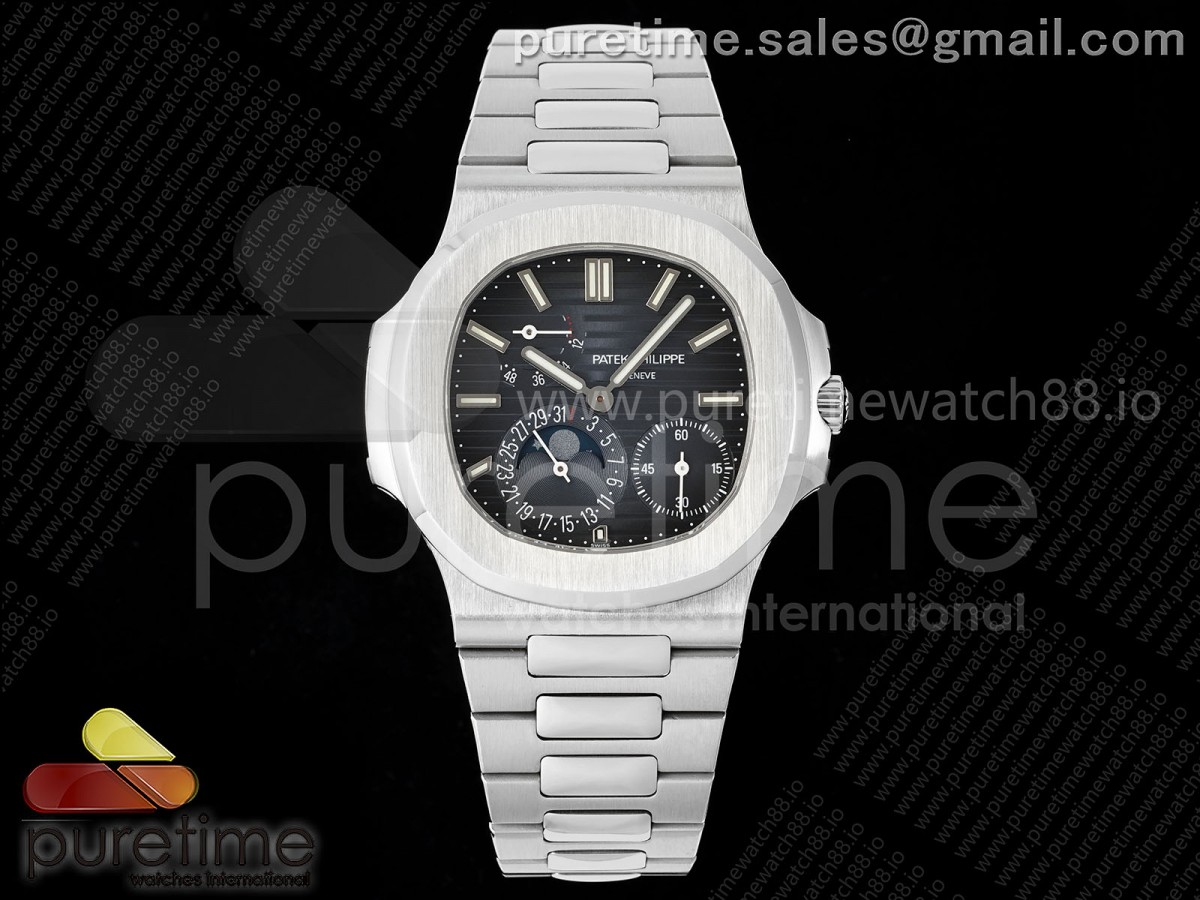 PPF V4+ 파텍필립 노틸러스 5712 블루다이얼 스틸브레이슬릿 Nautilus 5712 SS PPF 1:1 Best Edition Blue Dial on SS Bracelet PPF240 Super Clone V4+