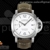 (NEW) VSF 파네라이 루미노르 마리나 42미리 화이트다이얼 브라운가죽스트랩 PAM1394 Luminor Marina 42mm VSF Best Edition White Dial on Brown Asso Strap P.9010 Clone