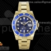 GMF 롤렉스 서브마리너 금통 블루다이얼 스틸브레이슬릿 Submariner 116618 LB Blue Ceramic YG Plated 904L Steel GMF 1:1 Best Edition