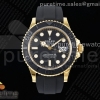 (NEW) VSF 롤렉스 요트마스터 옐로우골드 블랙다이얼 블랙세라믹베젤 블랙러버스트랩  Yacht-Master 42mm 226658 VSF 1:1 Best Edition 3D Black Ceramic Bezel on Black Rubber Strap VS3235