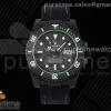 (NEW) VSF 롤렉스 서브마리너 DIW카본 블랙/그린다이얼 블랙나일론스트랩 Submariner DIW Carbon VSF 1:1 Best Edition Black/Green Dial on Black Nylon Strap VS3135