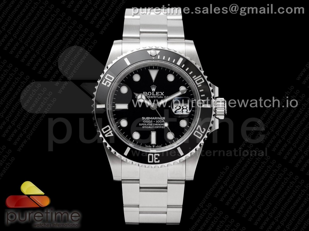 (NEW) VSF 롤렉스 신형서브마리너 블랙다이얼 스틸브레이슬릿  Submariner 41mm 126610 LN Black Ceramic 904L Steel VSF 1:1 Best Edition A2824