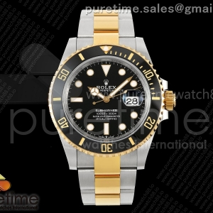 VSF V2 롤렉스 신형서브마리너 옐로우골드콤비 텅스텐(Cu-W) 블랙다이얼 스틸브레이슬릿 186g Submariner 126613 LN SS/YG Black Ceramic 904L Steel VSF 1:1 Best Edition VS3235 V2 (Weighted)