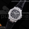 GRF 파텍필립 노틸러스 5711 블랙다이얼 블랙가죽스트랩 Nautilus 5711 SS GRF 1:1 Best Edition Black Textured Dial on Black Leather Strap 324CS