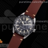 OXF 오메가 씨마스터 빈티지 300 블랙다이얼 브라운가죽스트랩 Vintage Seamaster 300 OXF Best Edition Black Dial on Brown Leather Strap A2836 Style 1