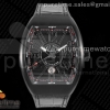 ZF 프랭크뮬러 뱅가드 DLC블랙 블랙다이얼 블랙러버스트랩 Vanguard V45 All Black DLC ZF 1:1 Best Edition Black Dial on Black Rubber Strap MIYOTA 9015