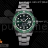 OXF 롤렉스 서브마리너 PVD블랙 헐크 그린다이얼 스틸브레이슬릿 Submariner BLAKEN GREEN PVD OXF 1:1 Best Edition Black Dial on PVD Bracelet A2836