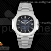 PPF V5 파텍필립 노틸러스5711 블루다이얼 스틸브레이슬릿 Nautilus 5711/1A PPF 1:1 Best Edition Blue Textured Dial on SS Bracelet 324CS V5