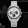 OMF 오메가 스피드마스터 블랙스누피 화이트다이얼 신형스틸브레이슬릿 Speedmaster SS Black Snoopy OMF 1:1 Best Edition White Dial on New SS Bracelet Manual Winding Chrono Movement