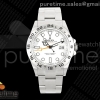 QF 롤렉스 익스플로러2 42미리 화이트다이얼 스틸브레이슬릿 Explorer II 42mm 226570 Black 904L SS QF 1:1 Best Edition White Dial on Bracelet SH3285 CHS