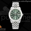 QF 롤렉스 데이저스트41 그린다이얼 스틸브레이슬릿 149g DateJust 41 126334 QF 1:1 Best Edition 904L Steel Green Stick Dial on Jubilee Bracelet QF3235 (149g)