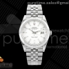 QF 롤렉스 데이저스트41 화이트다이얼 스틸브레이슬릿 149g DateJust 41 126334 QF 1:1 Best Edition 904L Steel White Stick Dial on Jubilee Bracelet QF3235 (149g)
