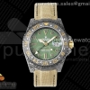 OMF 롤렉스 지엠티마스터 DIW카본 그린다이얼 옐로우나일론스트랩 GMT DIW Carbon OMF Best Edition Green Dial on Yellow Nylon Strap SA3186 CHS