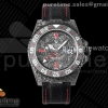 OMF 롤렉스 지엠티마스터 DIW카본 블랙/레드다이얼 블랙나일론스트랩 GMT DIW Carbon OMF Best Edition Black/Red Black Dial on Black Nylon Strap SA3186 CHS