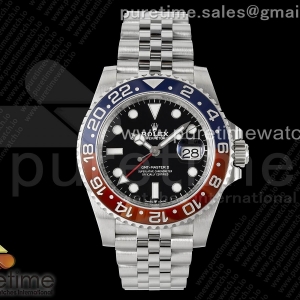 CLEANF 클린공장 롤렉스 지엠티마스터2 블루/레드인서트 블랙다이얼 쥬빌레브레이슬릿 펩시 GMT Master II 126710 BLRO 904L SS Clean Factory 1:1 Best Edition on Bracelet SA3186 CHS
