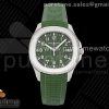 3KF V2 파텍필립 아쿠아넛 5168 42미리 그린다이얼 그린러버스트랩 Aquanaut 5168G 42mm SS 3KF 1:1 Best Edition Green Dial on Green Rubber Strap A324 Super Clone V2