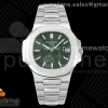 3KF V2 파텍필립 노틸러스 5711 그린다이얼 스틸브레이슬릿 Nautilus 5711/1A 3KF 1:1 Best Edition Green Textured Dial on SS Bracelet A324 Super Clone V2
