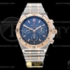 GF 브라이틀링 크로노맷 B01 로즈골드콤비 블루다이얼 스틸브레이슬릿 Chronomat B01 RG/SS Blue/Stk GF Asia 7750