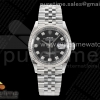 CLEANF 클린공장 롤렉스 데이저스트36 블랙텐포인트다이얼 쥬빌레브레이슬릿 DateJust 36 126234 Clean 1:1 Best Edition 904L Steel Black Diamonds Dial on Jubilee Bracelet VR3235