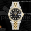 CLEANF 클린공장 롤렉스 데이저스트36 옐로우골드콤비 블랙텐포인트다이얼 쥬빌레브레이슬릿 DateJust 36 126233 Clean 1:1 Best Edition 904L Steel Black Diamonds Dial on SS/YG Jubilee Bracelet VR3235