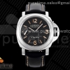 HWF 파네라이 루미노르 44미리 PAM914 블랙다이얼 블랙가죽스트랩 PAM914 SS HWF 1:1 Best Edition on Black Leather Strap Strap A6497