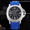 HWF 파네라이 루미노르 44미리 PAM777 블랙다이얼 블루나일론스트랩   PAM777 SS HWF 1:1 Best Edition on Blue Nylon Strap A6497