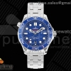 TWF 오메가 씨마스터 다이버300 블루다이얼 스틸브레이슬릿 Seamaster Diver 300M TWS 1:1 Best Edition Blue Ceramic Blue Dial on SS Bracelet A8800