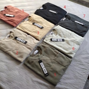 탑스토니 19FW 63820 스톤아일랜드 포켓 라운드 맨투맨 티셔츠 (7컬러)