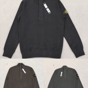 탑스토니 19FW 60120 스톤아일랜드 하프집업 후드 스웨터 (3컬러)