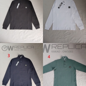 탑스토니 21SS 2SS18 스톤아일랜드 롱 슬립 폴로 셔츠 (4컬러)