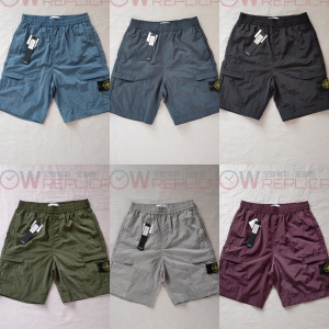 탑스토니 스톤아일랜드 나일론 메탈 버뮤다 반바지 (6컬러) 22SS L1721