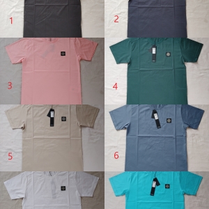 탑스토니 스톤아일랜드 패치로고 반팔 라운드 티셔츠 (8컬러) 23SS 24113 MERCERISED COTTON T-SHIRT