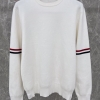 대리석집 톰브라운 삼선띠 화이트 면 스웨터