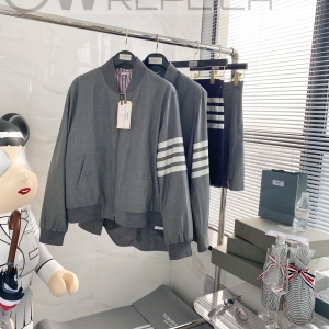 터보 톰브라운 완장사선 봄버자켓 (2컬러)