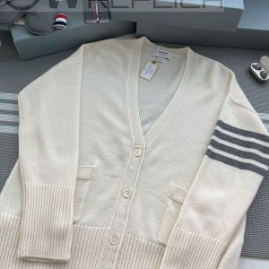 터보 톰브라운 완장사선 캐시미어 롱가디건