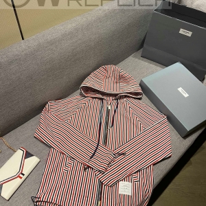 터보 톰브라운 스트라이프 후드 자켓